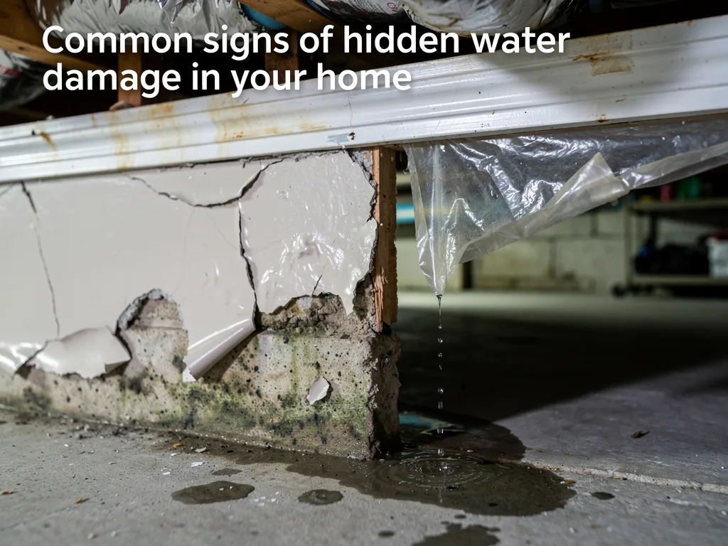 Common signs of hidden water damage in your home
